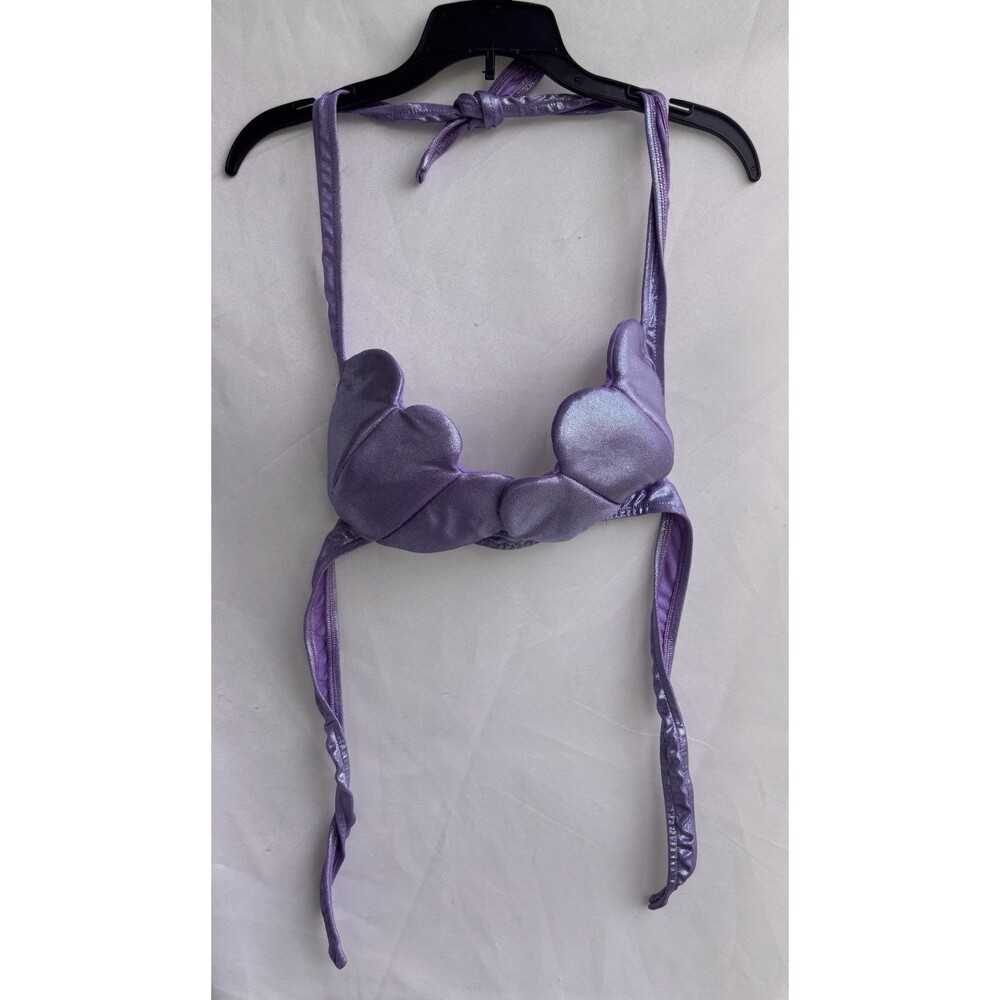 J. valentine Purple Sea Shell Bra Rave women's large
